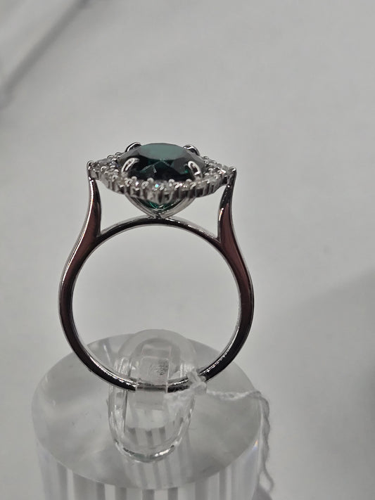 Unique Emerald Engagement Ring