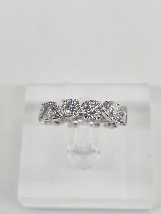 Vintage Moissanite Band
