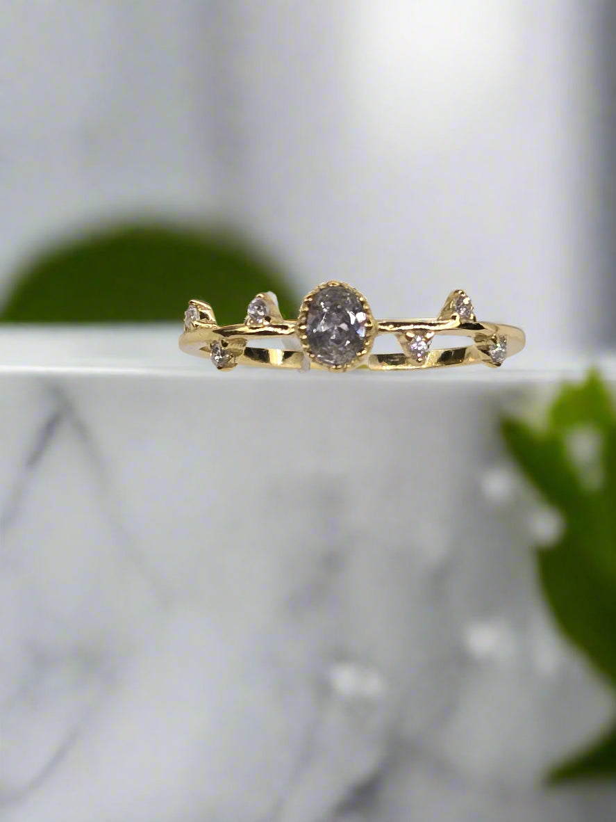 Oval Stackable Fashion Ring