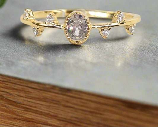 Oval Stackable Fashion Ring