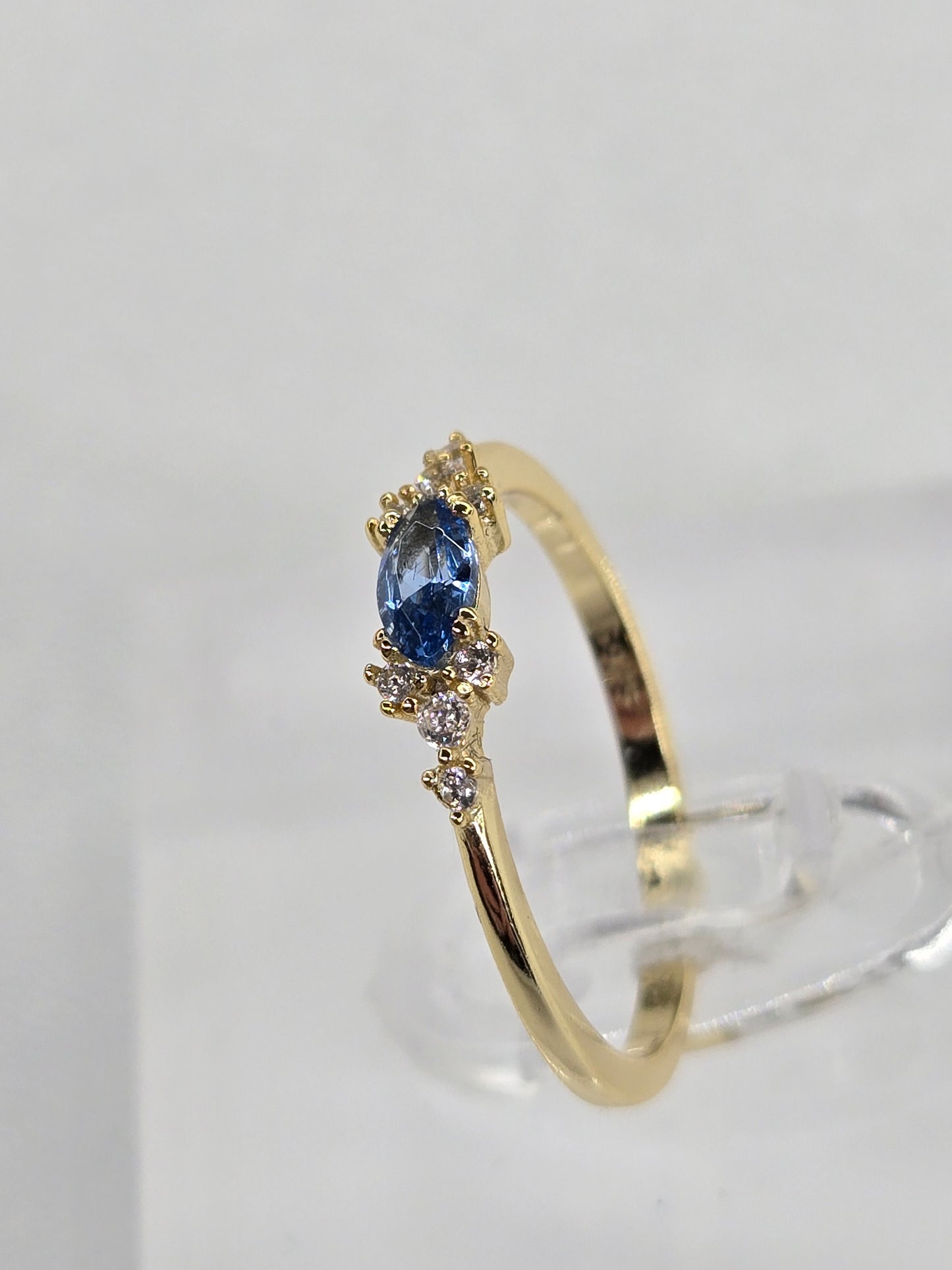 Sky-Blue Stackable Fashion Ring