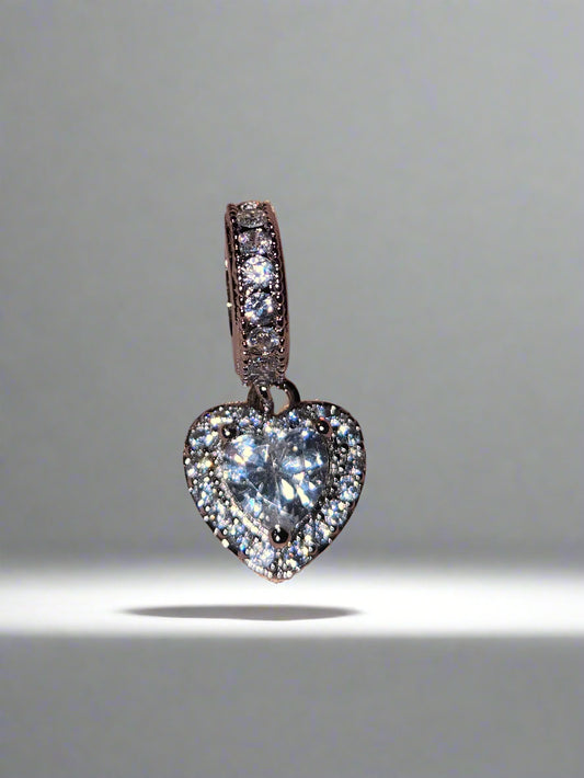 Pandora Inspired Heart Charm