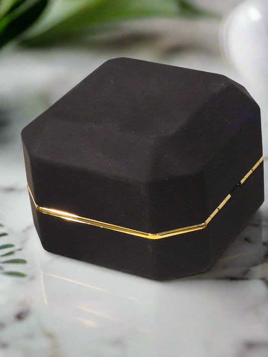 Black LED Gift Ring Box