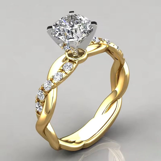 Two-Tone Travel/Engagement Ring