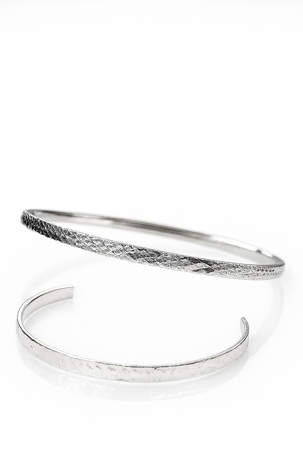 Stamped Silver Cuff