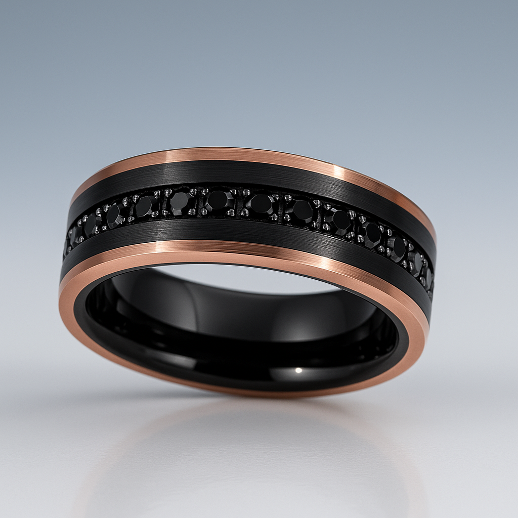 Men's Two-Tone Tungsten Band