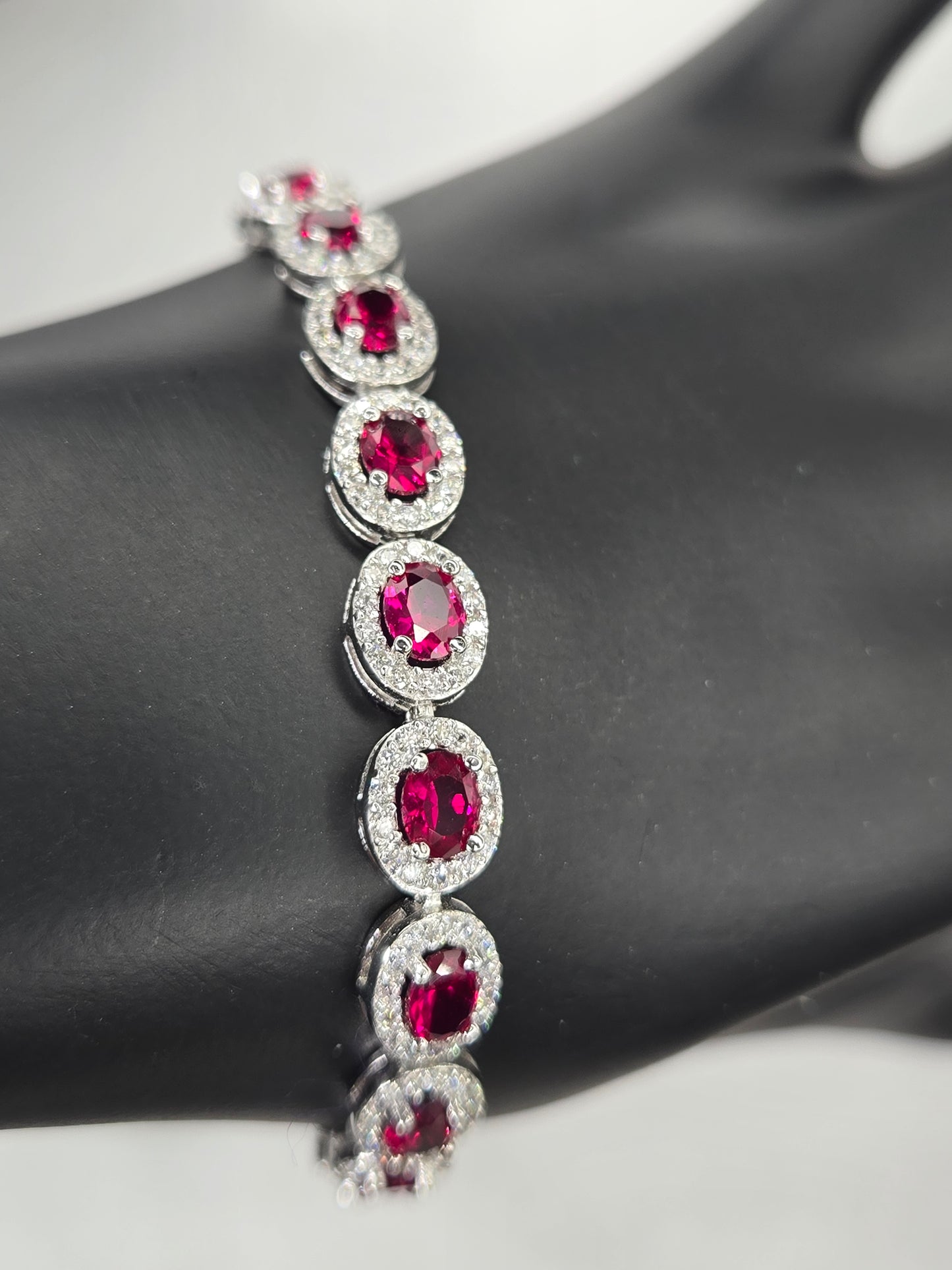 Ruby Tennis Bracelet