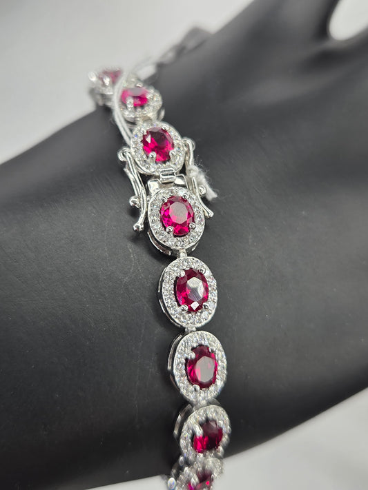 Ruby Tennis Bracelet