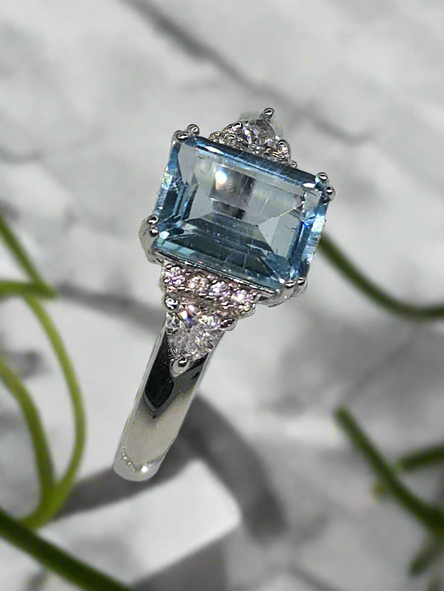 Sky Blue Topaz Ring