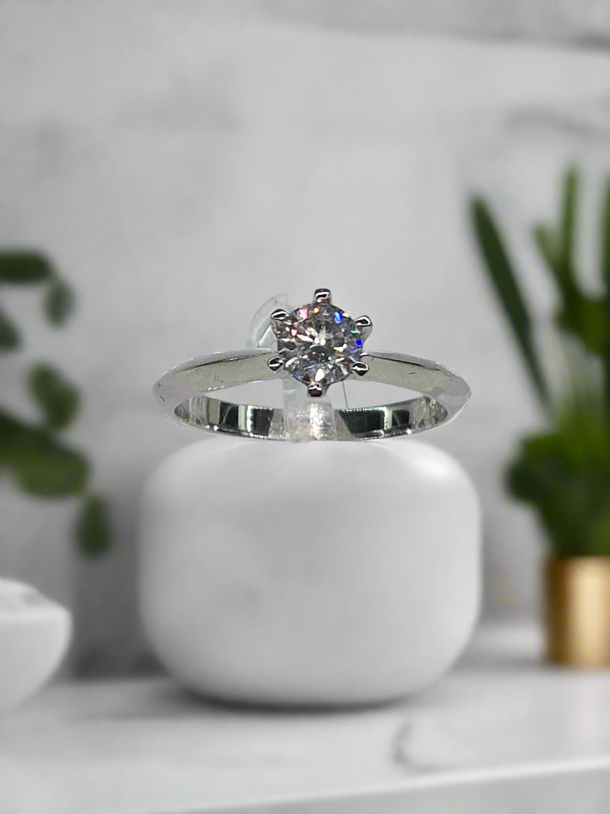 Simple Solitaire Engagement Ring