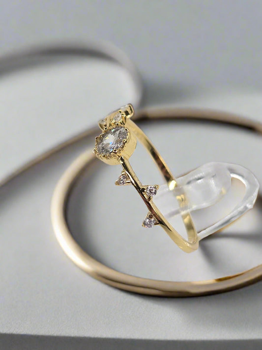 Oval Stackable Fashion Ring