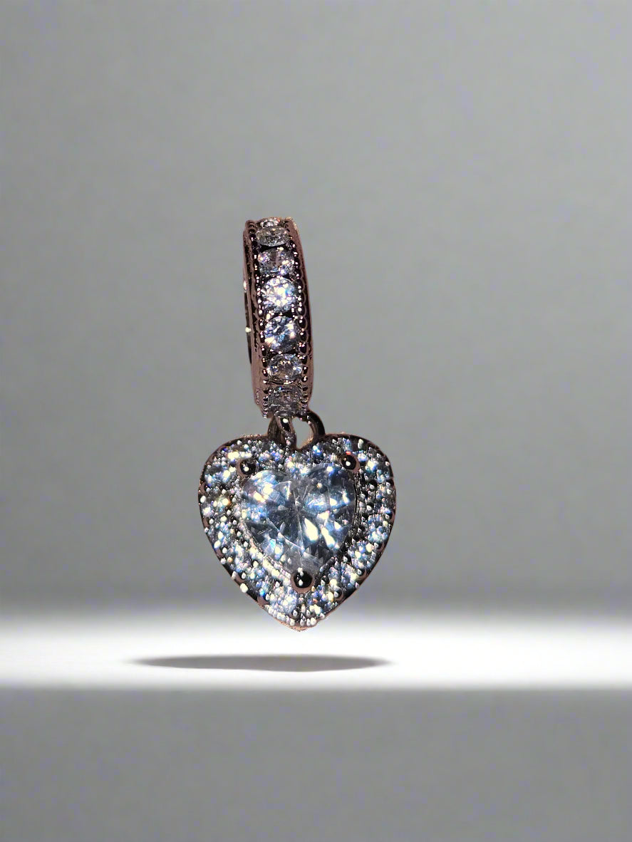 Pandora Inspired Heart Charm
