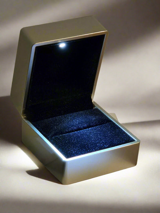 Gold LED Ring Box