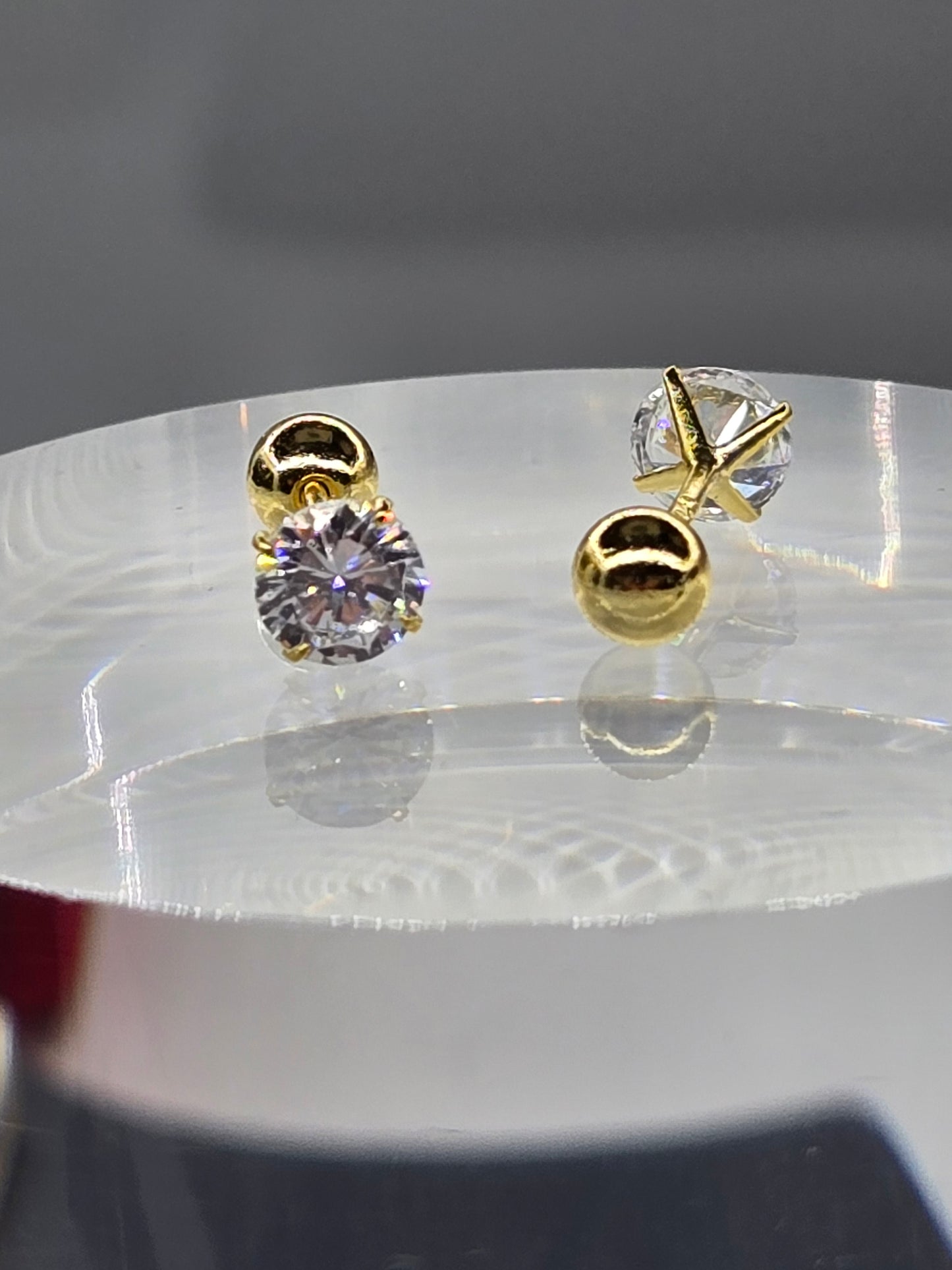 Gold Dipped Stud Earrings