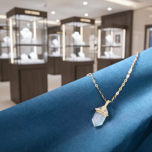 Power of the Moon🌙Moonstone Crystal Pendant Necklace