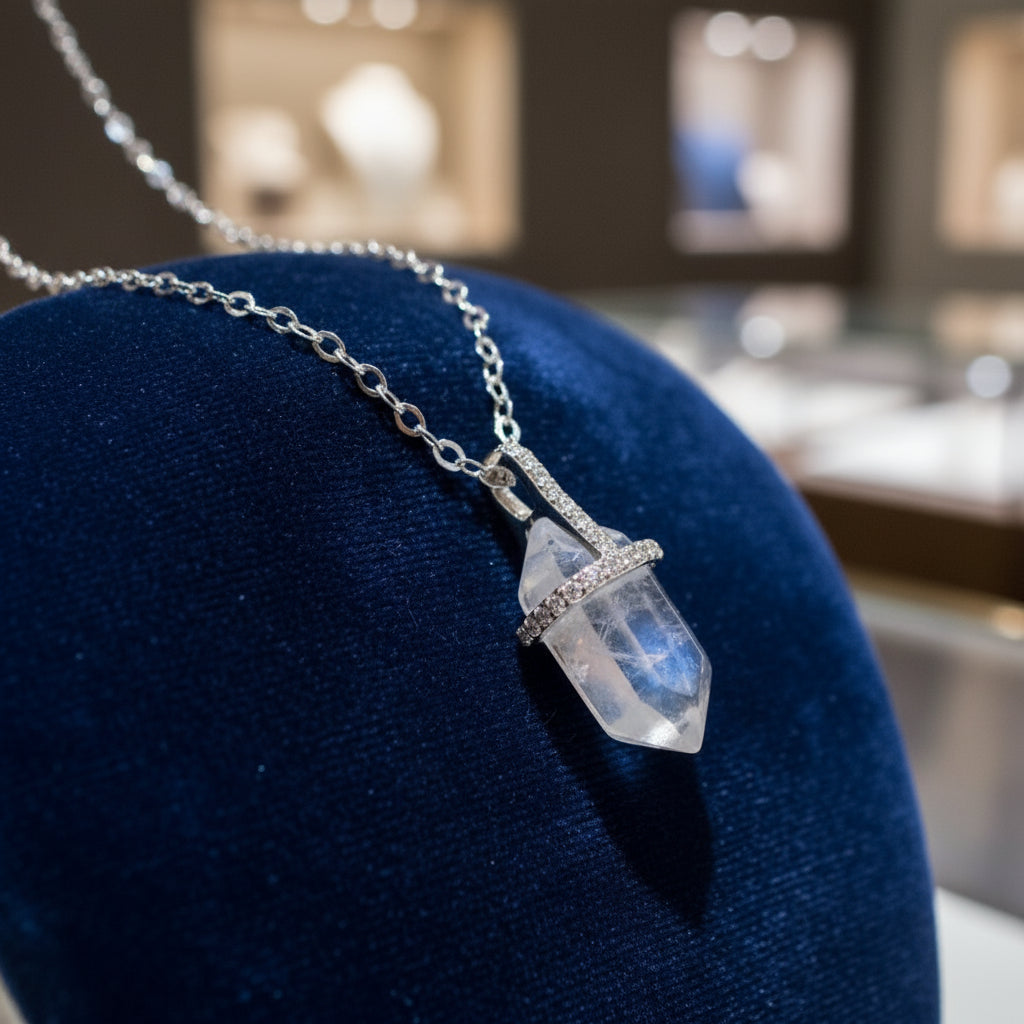 Power of the Moon🌙Moonstone Crystal Pendant Necklace