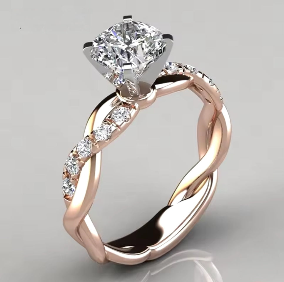 Two-Tone Travel/Engagement Ring