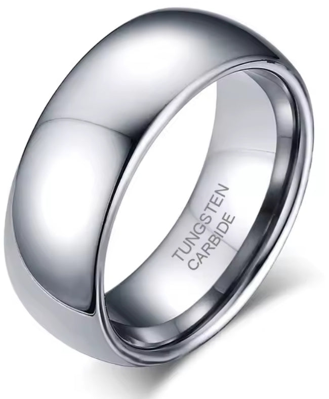Men's Silver Tungsten Band