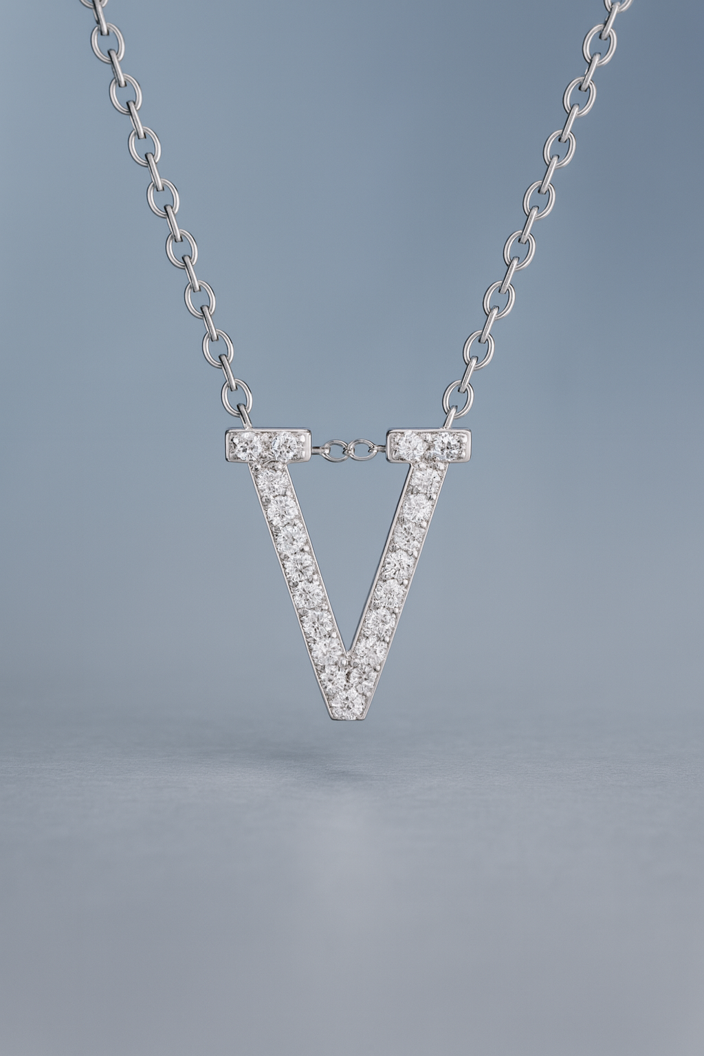 Custom Moissanite Letter Necklace Pendant