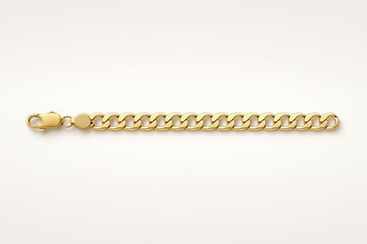 Gold Curb Link Bracelet