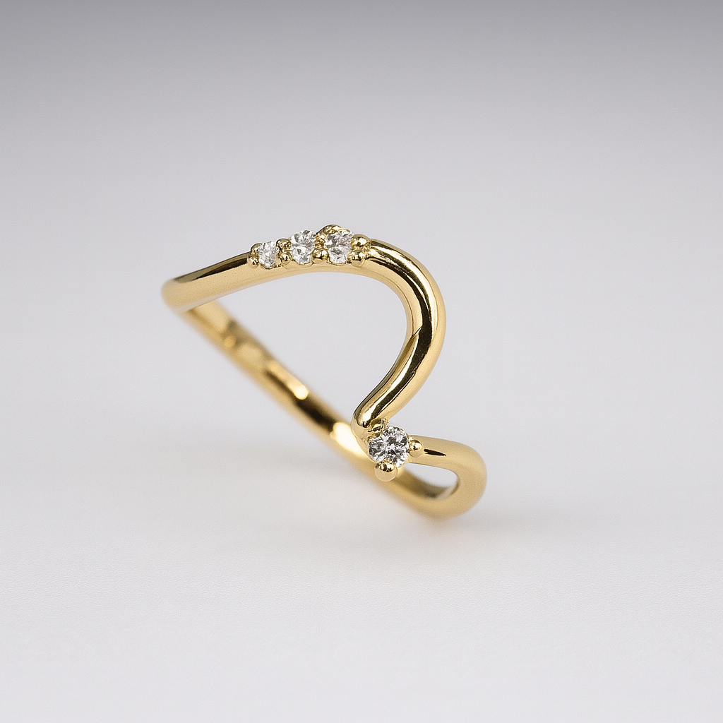 Unique Bridal Engagement Ring Set