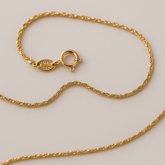 Gold Singapore Chain Necklace