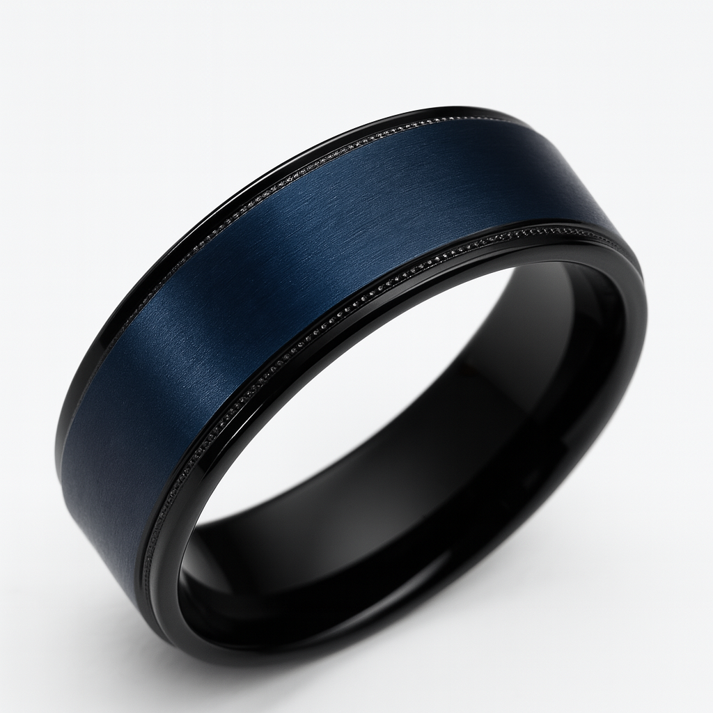 Men's Brushed Sea Blue Band