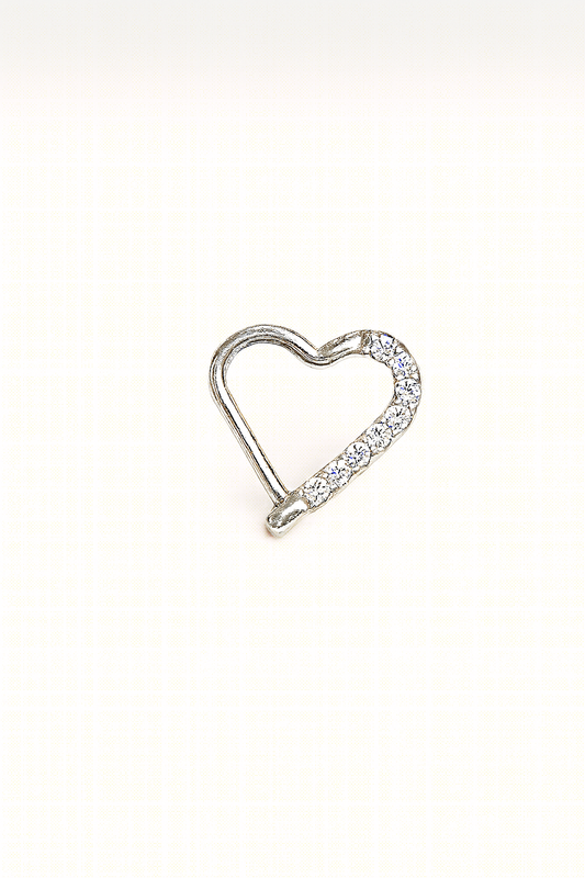Heart Shaped Cartilage Earring