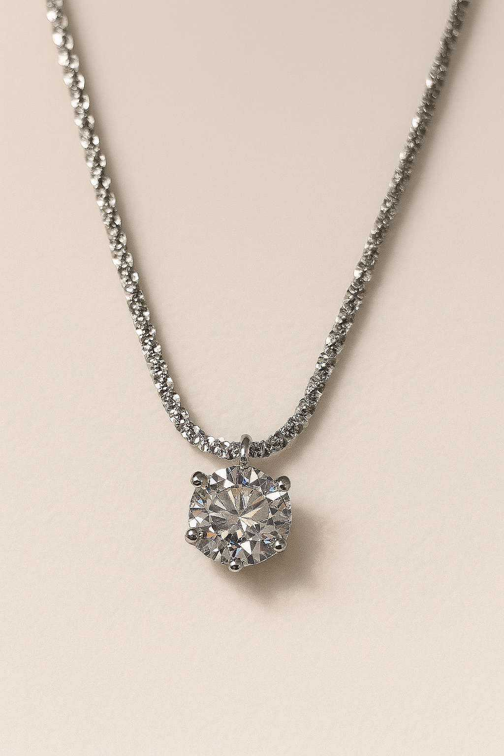 Moissanite Pendant Necklace