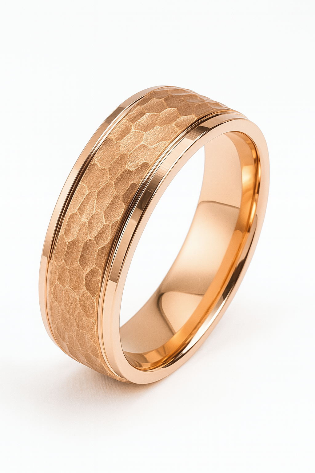 Men's Hammered Tungsten Band