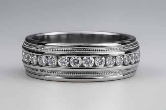 Men's Half-Eternity Diamond Band