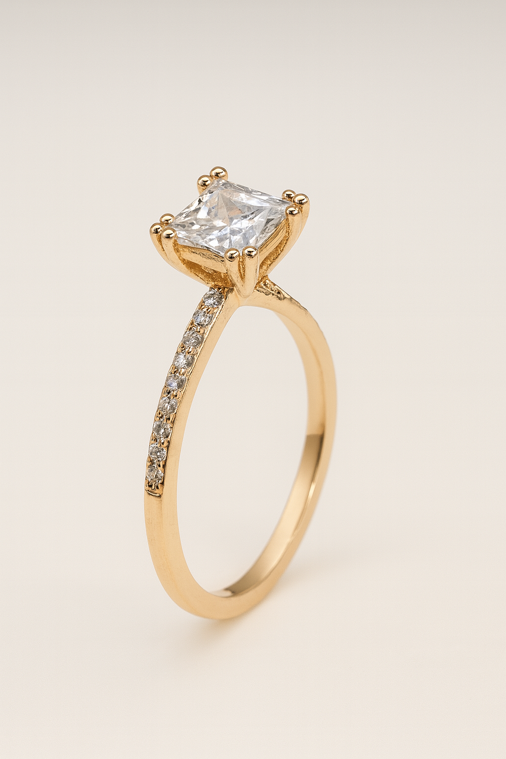 Stackable Princess Cut Cocktail Ring