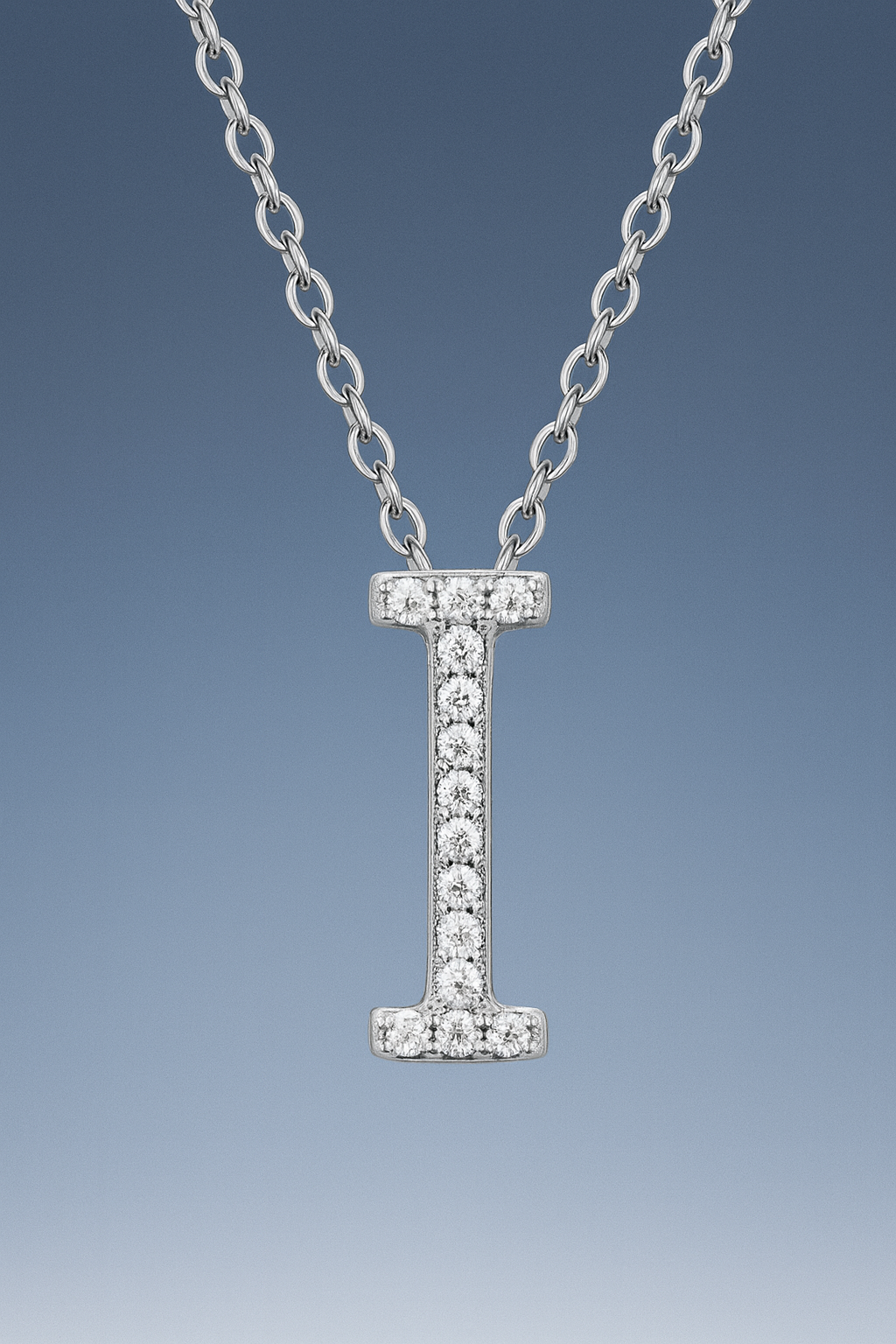 Custom Moissanite Letter Necklace Pendant