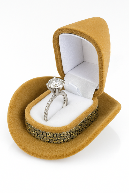 Cowboy Hat Ring Box