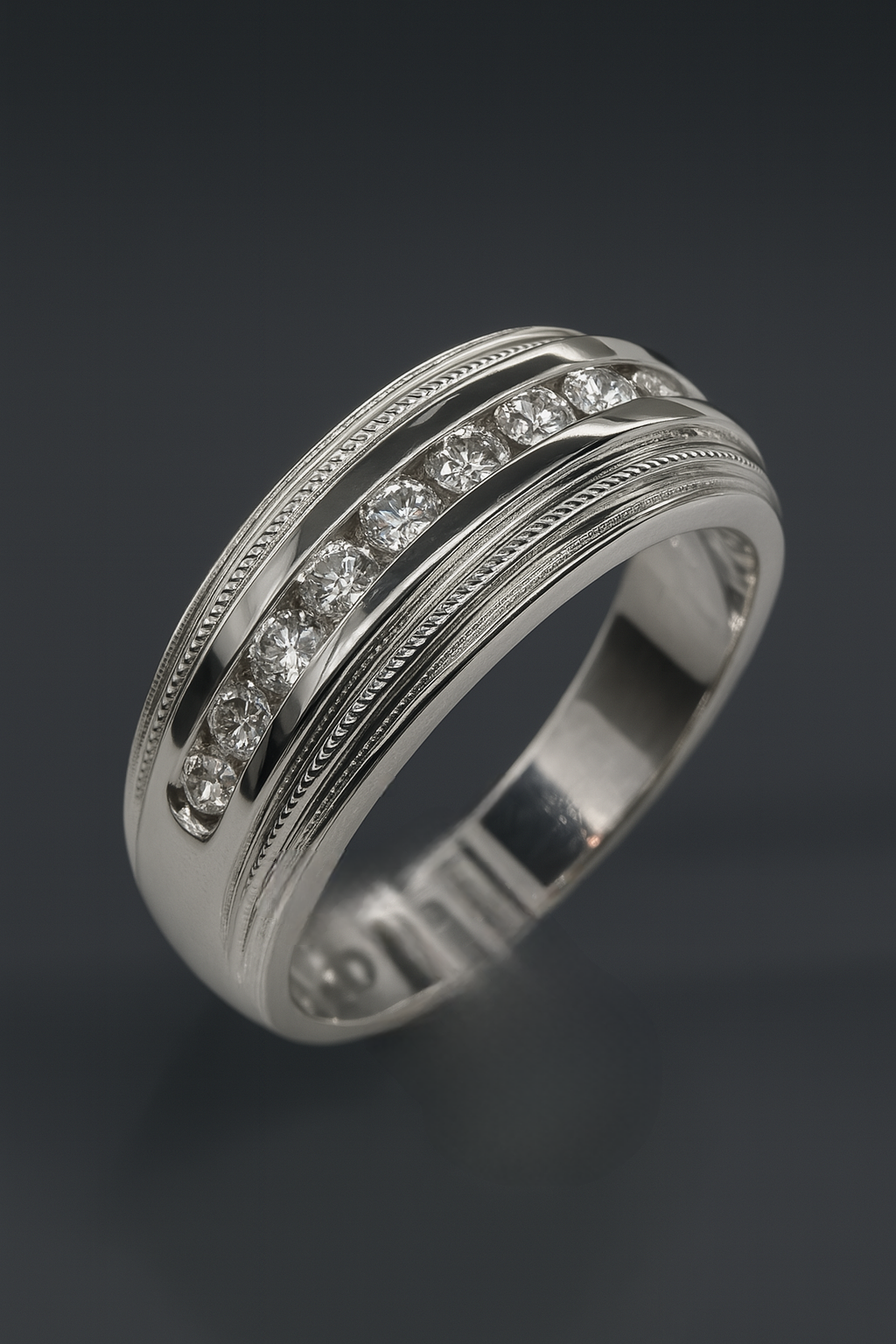 Men's Half-Eternity Diamond Band