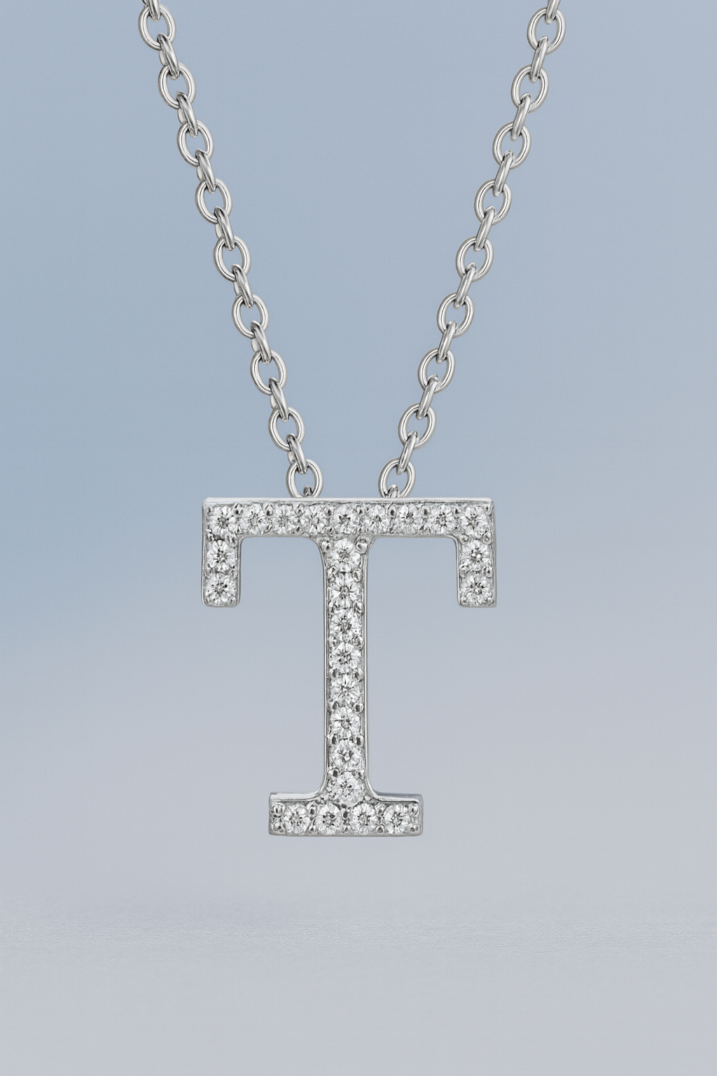 Custom Moissanite Letter Necklace Pendant