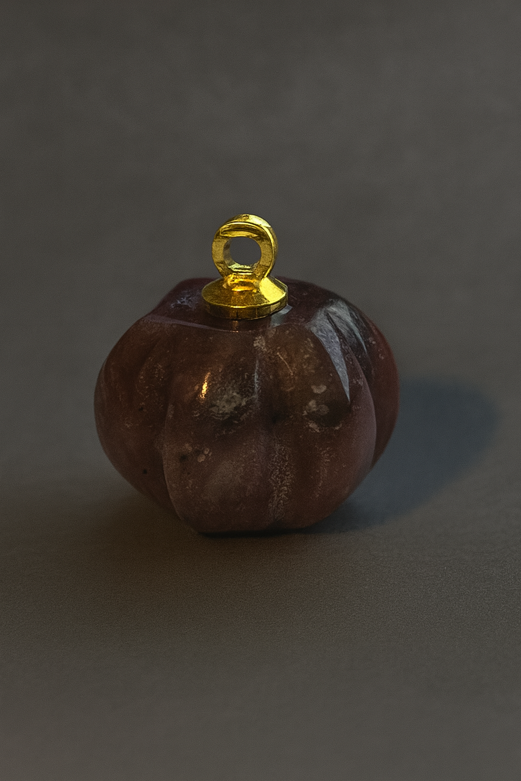Seasonal Natural Stone Pumpkin Charm