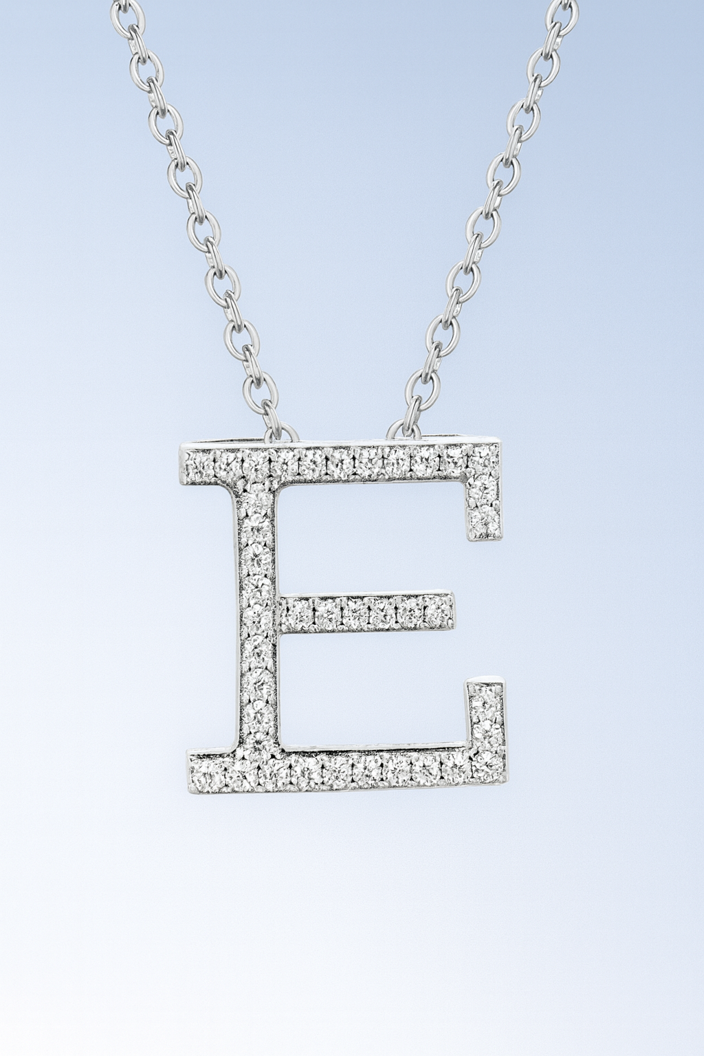 Custom Moissanite Letter Necklace Pendant