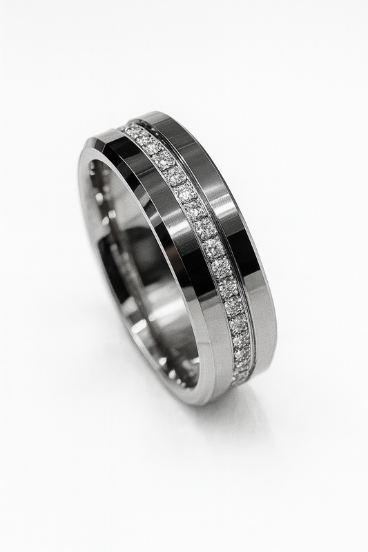 Men's Tungsten Eternity Band
