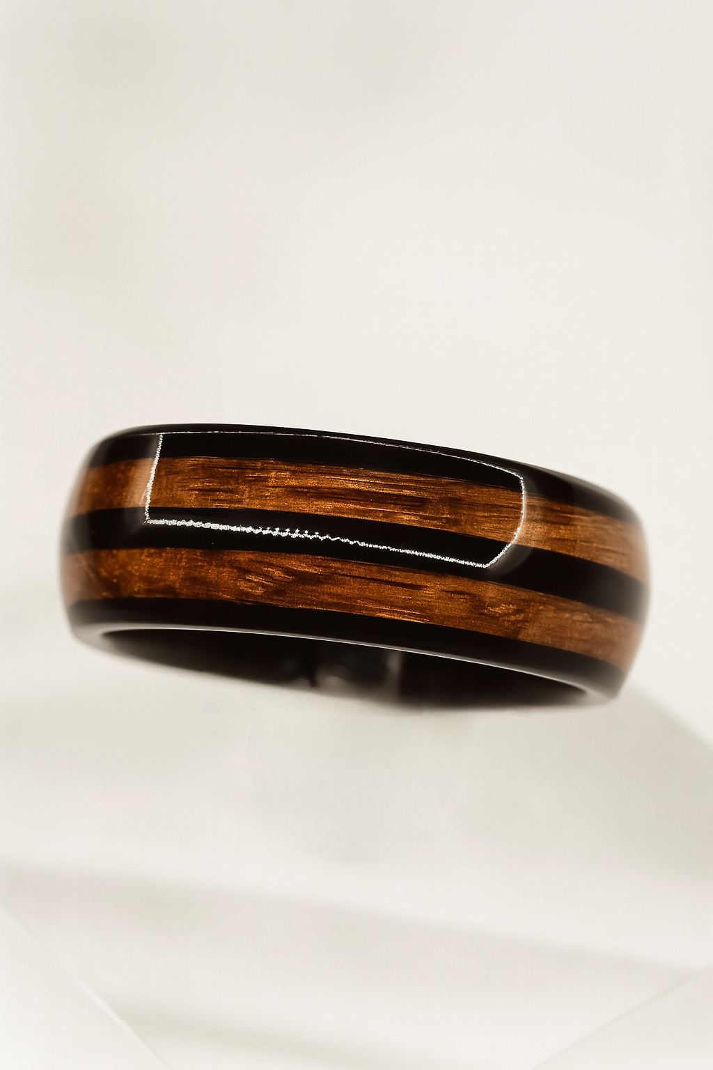 Men's Polished Whiskey Barrel Band